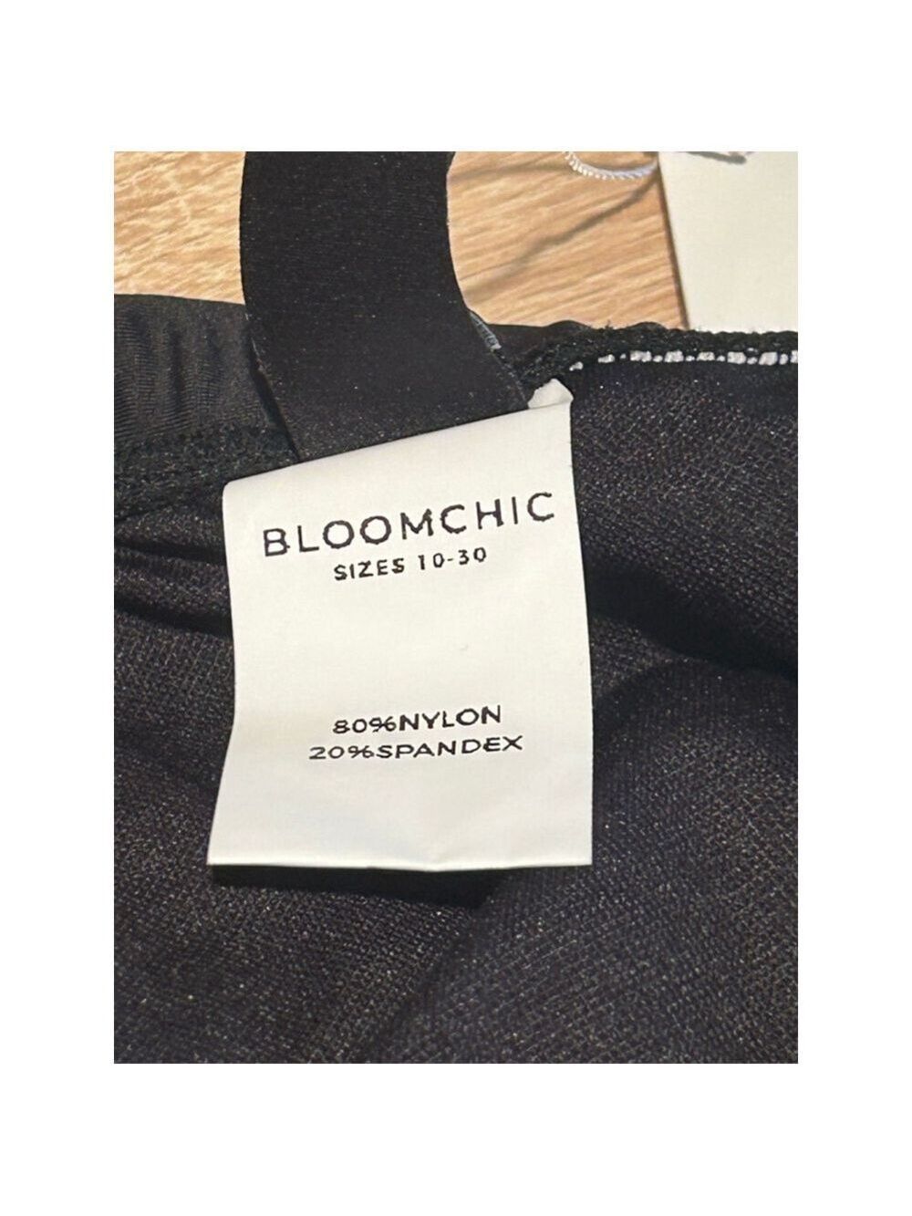 Women's BLOOMCHIC Black High-Waisted Bikini Bottom Plus Size 22 - Picture 5 of 6